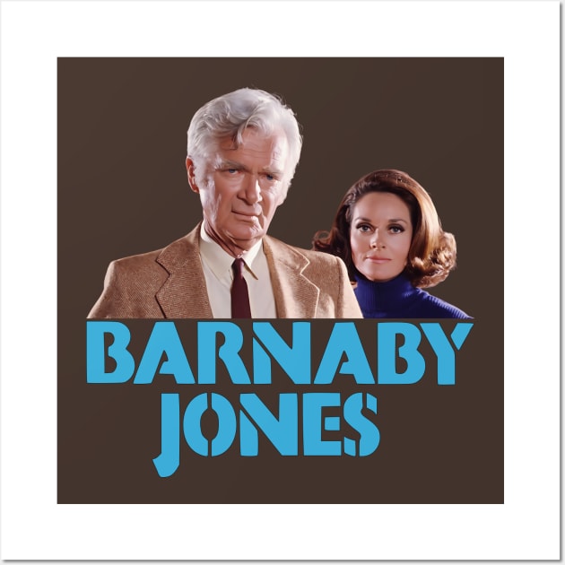 Barnaby Jones - Buddy Ebsen, Lee Meriwether - 70s Cop Show Wall Art by wildzerouk